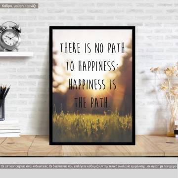 Path to happiness, poster