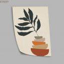 Leaves and pottery, poster