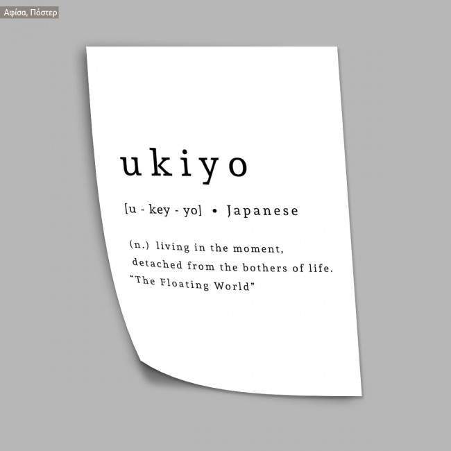 Ukiyo κάθετο, poster