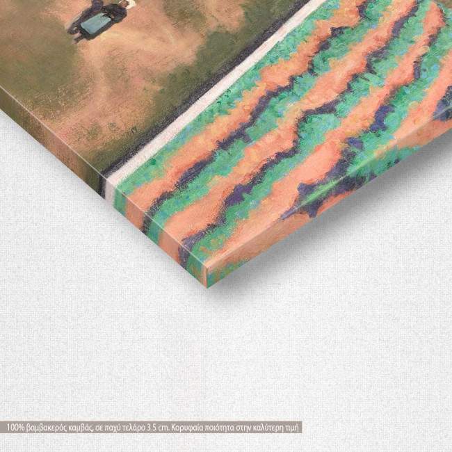 Πίνακας ζωγραφικής Along the small tower, Vallotton F, αντίγραφο σε καμβά, λεπτομέρεια