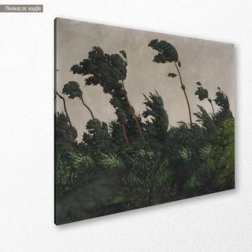 Πίνακας ζωγραφικής The wind Vallotton F. Καμβάς τελαρωμένος Όψη 1 2