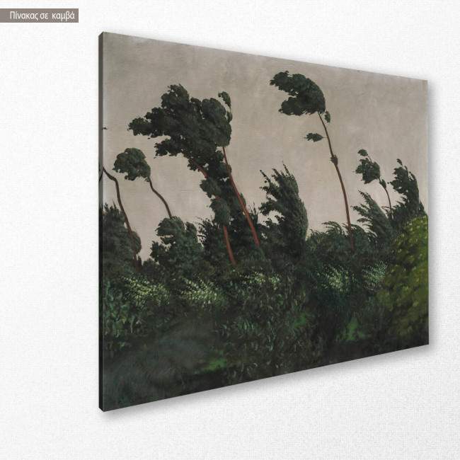 Πίνακας ζωγραφικής The wind, Vallotton F, αντίγραφο σε καμβά, κοντινό. Διαθέσιμο και σε κάδρο μαύρη κορνίζα, λευκή κορνίζα, ξύλινη κορνίζα, αφίσα, πόστερ