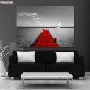 Canvas print Dock, Red view