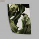 Dried green leaves, poster