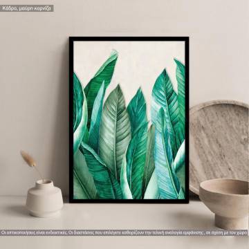 A bunch of leaves, κάδρο, μαύρη κορνίζα