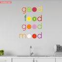 Αυτοκόλλητο τοίχου,Good food good mood