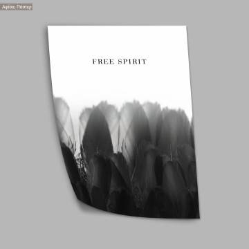 Free spirit, κάδρο, μαύρη κορνίζα 2