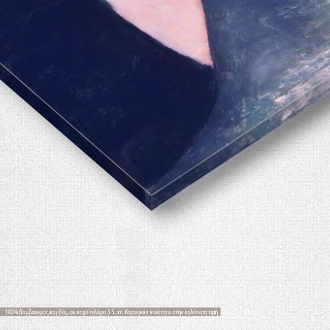 Πίνακας ζωγραφικής Lady with red hair, Amedeo Modigliani, αντίγραφο σε καμβά, λεπτομέρεια