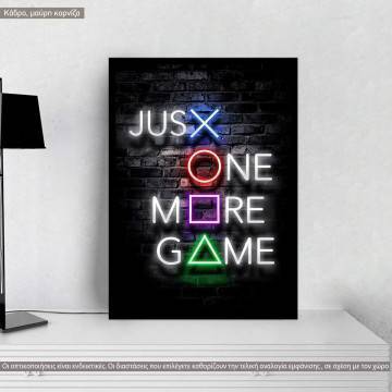 Jusx one more game, poster