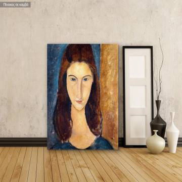 Πίνακας ζωγραφικής Jeanne Hebuterne, Amedeo Modigliani, αντίγραφο σε καμβά