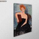 Canvas print Redheaded girl in evening dress, Amedeo Modigliani