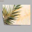 Green palm leaves, poster