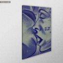 Πίνακας σε καμβά Street wall kiss, κοντινό