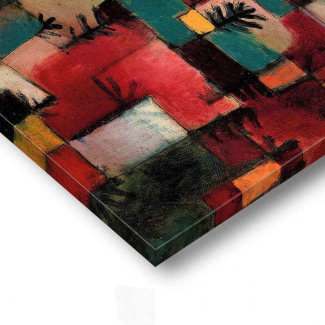 Πίνακας ζωγραφικής Red green and violet yellow rhythms, Klee P, αντίγραφο σε καμβά, λεπτομέρεια