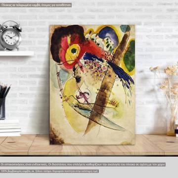 Canvas print The bird, Kandinsky W, poster