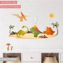 Kids wall stickers happy dinos