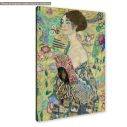 Canvas print Lady with a fan, Portrait, Klimt G.