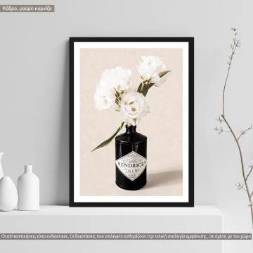 White flower composition, poster