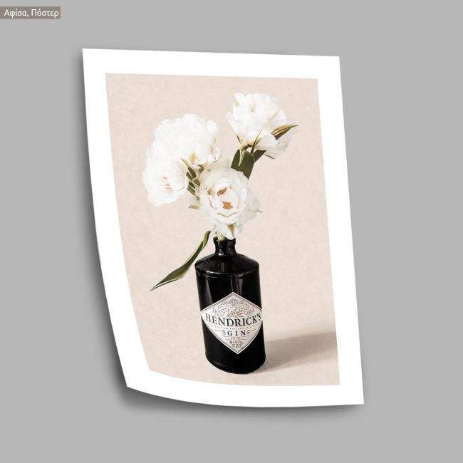 White flower composition, poster