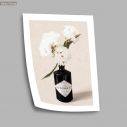 White flower composition, poster