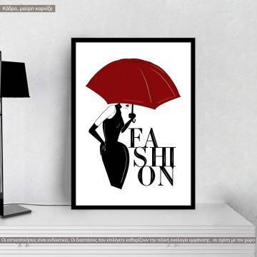 Stylish Fashion, κάδρο, μαύρη κορνίζα 