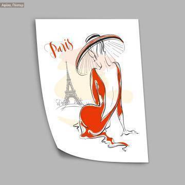 Paris in orange, poster 2