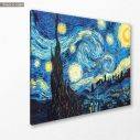 Πίνακας ζωγραφικής Fellowship of the ring's starry night, (based on Starry night by van Gogh), κοντινό