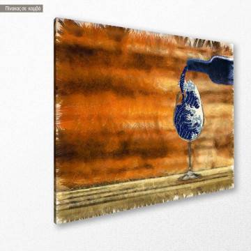 Canvas print Pouring the great wave, (based on The great wave of Kanagawa) 2
