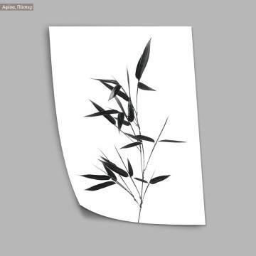 Leaves in gray, poster 2