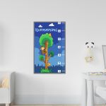 Wall stickers height measure clibing the tree