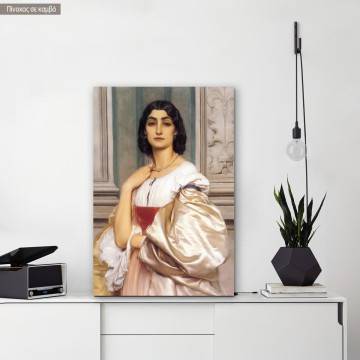 Πίνακας ζωγραφικής A Roman lady, Leighton Frederic, αντίγραφο σε καμβά
