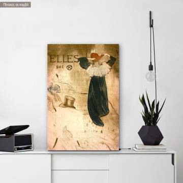 Πίνακας ζωγραφικής Elles by Henri Toulouse-Lautrec, αντίγραφο σε καμβά