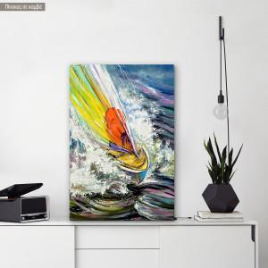 Canvas print Turbulent waters