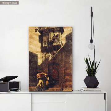Canvas print A serenade In Cairo reart (original Haag H.)