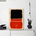 Canvas print Abstract in black and red
