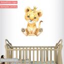 Αυτοκόλλητο τοίχου παιδικό, Λιονταράκι lion king