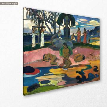 Πίνακας ζωγραφικής Day of the God Gaugin P. Καμβάς τελαρωμένος Όψη 1 2