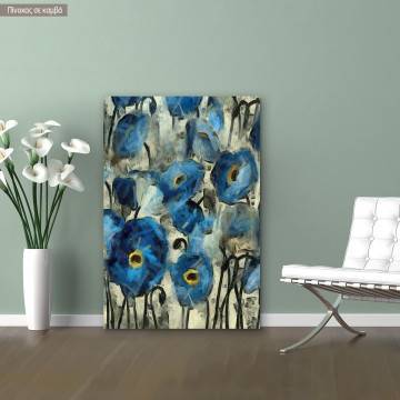 Canvas print Blue poppy