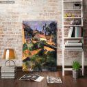 Πίνακας ζωγραφικής Turning road at Montgeroult, Cezanne P, αντίγραφο σε καμβά