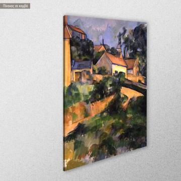 Πίνακας ζωγραφικής Turning road at Montgeroult Cezanne P αντίγραφο σε καμβά Όψη 1 2