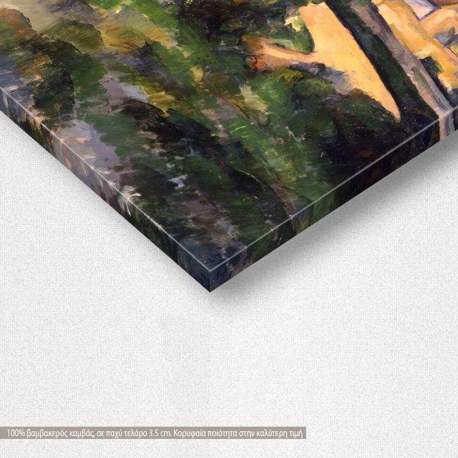 Canvas print Turning road at Montgeroult, Cezanne P.