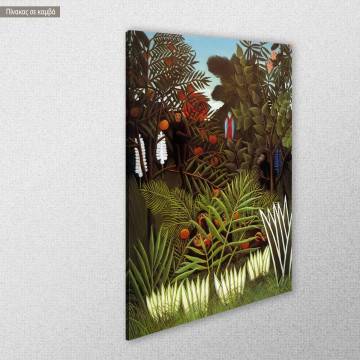 Πίνακας ζωγραφικής Exotic landscape Rousseau H αντίγραφο σε καμβά Όψη 1 2