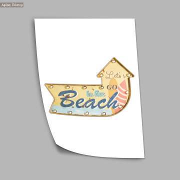 To the beach, poster 2