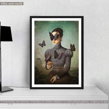 Brown butterfly lady, poster