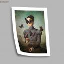 Brown butterfly lady, poster