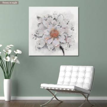 Canvas print A white flower