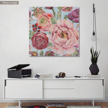 Πίνακας σε καμβά Multicolored flowers