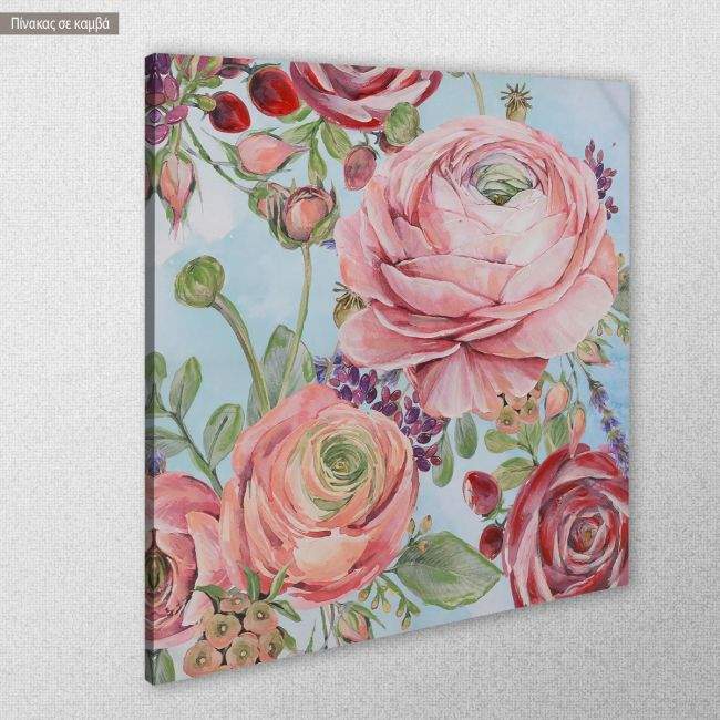 Canvas print Multicolored flowers I