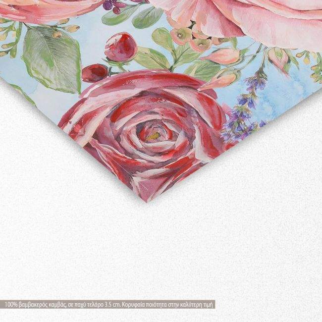 Πίνακας σε καμβά Multicolored flowers I, λεπτομέρεια