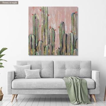 Canvas print Cactus, square